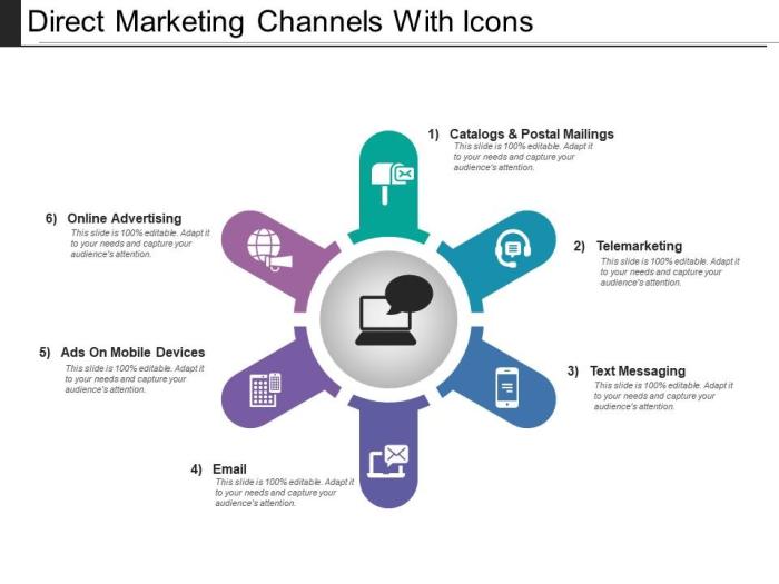 Direct Marketing Channels With Icons | PowerPoint Slide Presentation ...